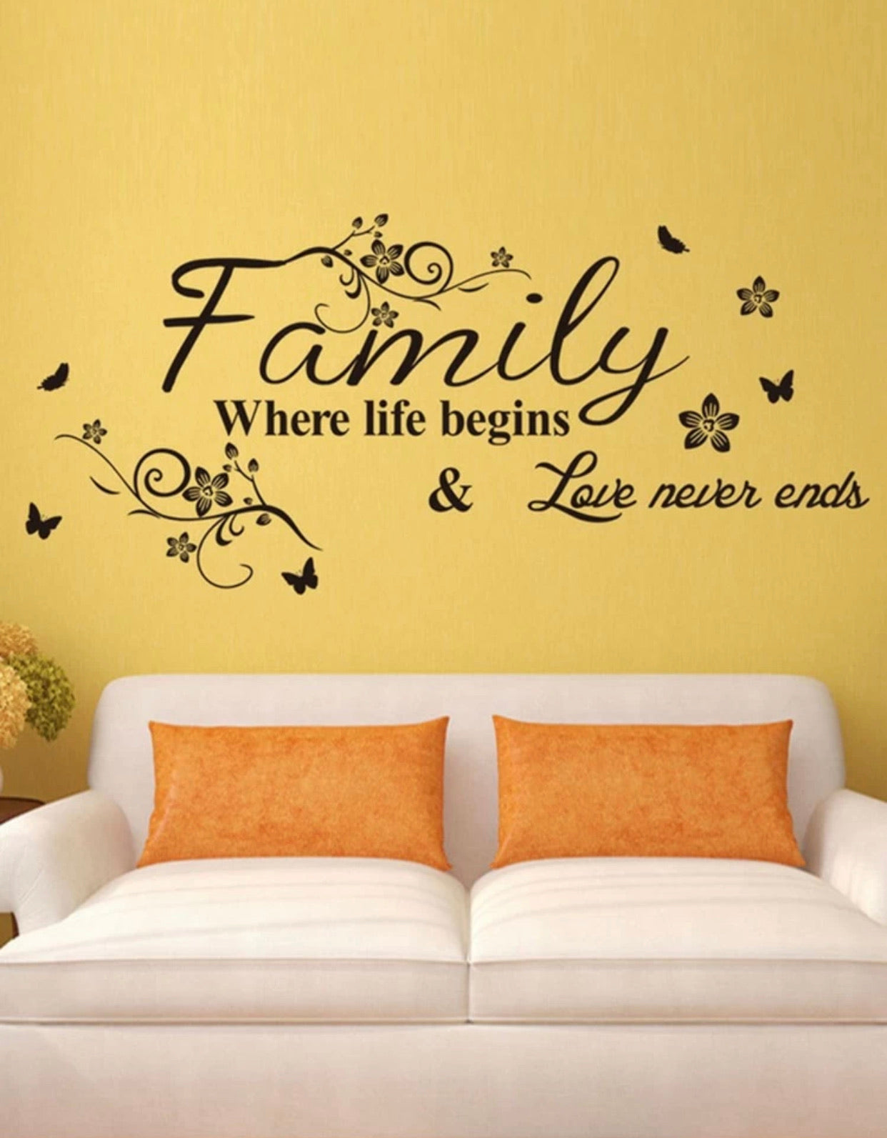 Slogan Graphic Wall Decor